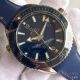 New Copy Omega Seamaster Co-Axial Watch Blue Dial Blue Leather (4)_th.jpg